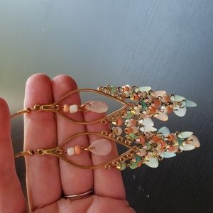 LONG Bohemian dangle earrings